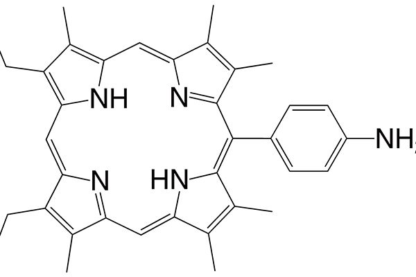 5-(4-Aminophenyl)-2,3,7,8,12,18-hexamethyl-13,17-diethyl porphyrin图片