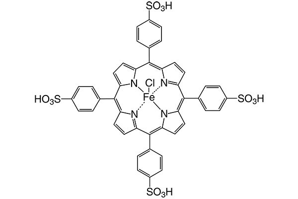 Iron(III)meso-tetra(4-sulfonatophenyl)porphine chloride(acid form)图片