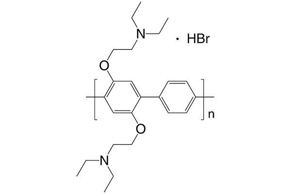 Poly[(2,5-bis(2-(N,N-diethylammonium bromide)ethoxy)-1,4-phenylene)-alt-1,4-phenylene]图片
