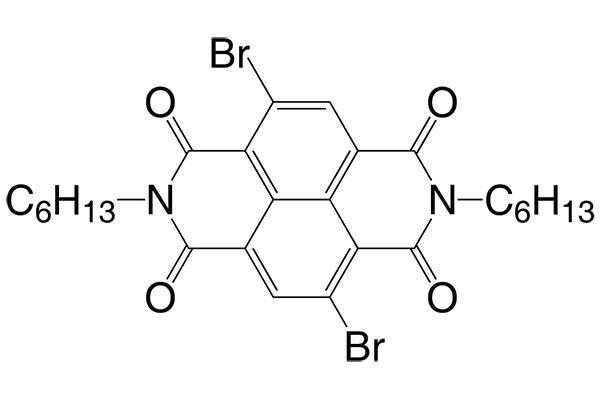 4,9-Dibromo-2,7-dihexylbenzo[lmn][3,8]phenanthroline-1,3,6,8-tetraone图片