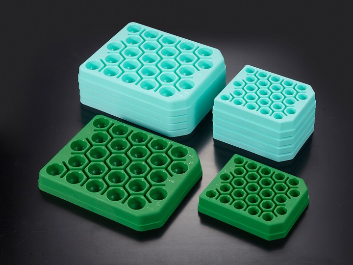 离心管架,适配15 ml离心管,蓝色,灭菌, CFR014015图片