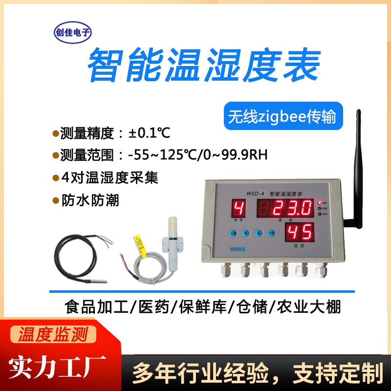 WSD-4智能温湿度测量仪表图片