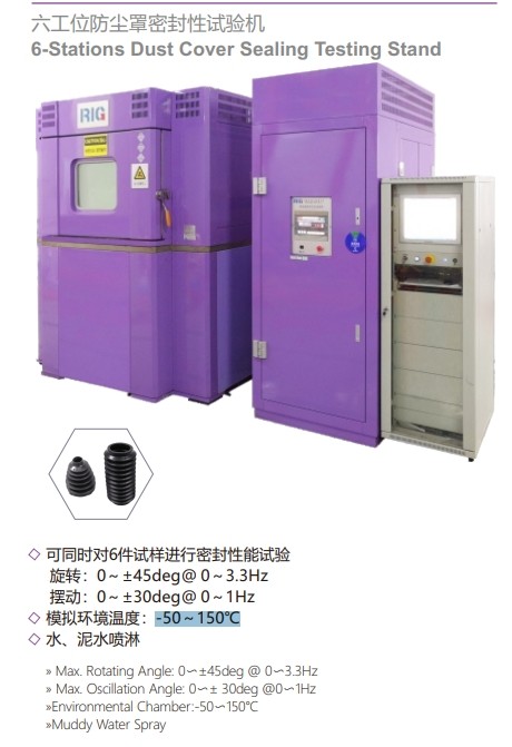 RIG-T045六工位防尘罩密封性试验机图片
