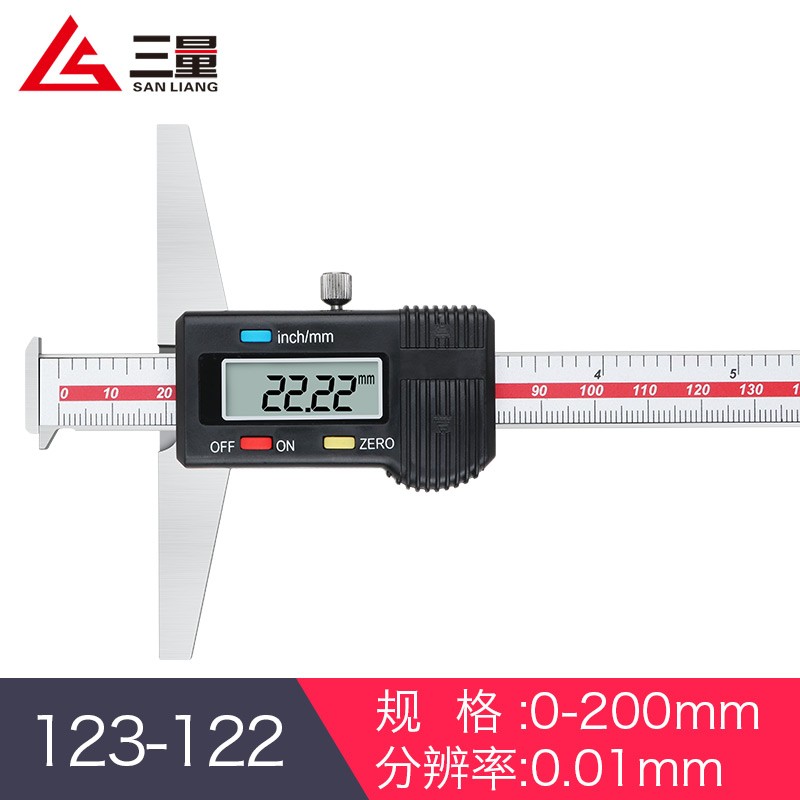 123-122 0-200mm 0.01mm高精度双钩头游标卡尺图片