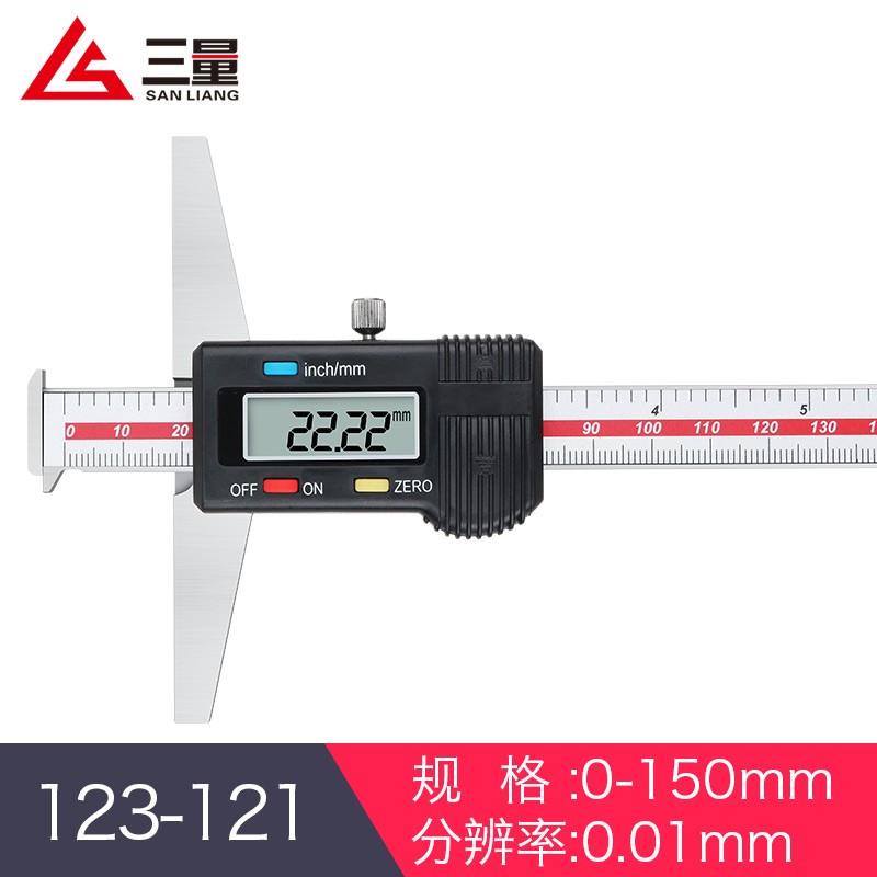 123-121 0-150mm 0.01mm高精度双钩头游标卡尺图片