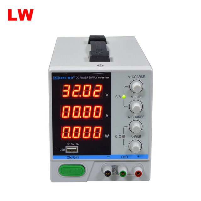 30V2A电流电压功率四位高精度LED显示PS-302DF测试电源图片