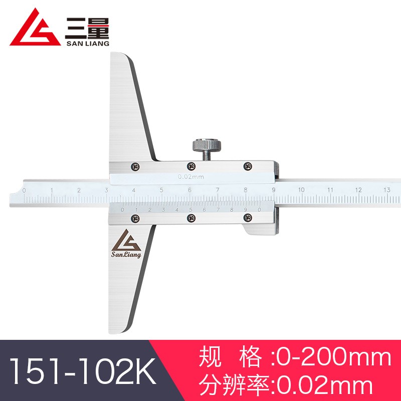 151-102K 0-200mm 0.02mm高精度游标卡尺图片