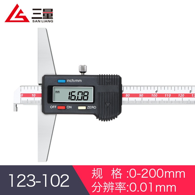 123-102 0-200mm 0.01mm数显高精度游标卡尺图片
