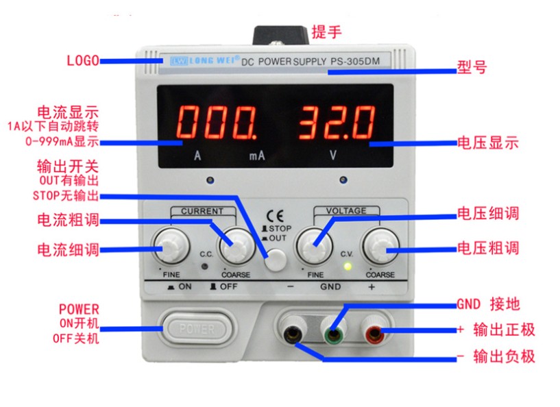 PS-305DM数显直流稳压电源带毫安显示图片