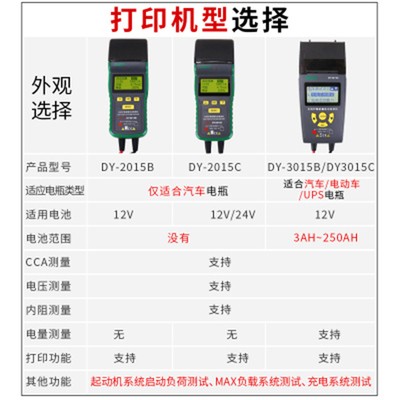 DY2015B全保护智能蓄电池检测仪(带打印)图片