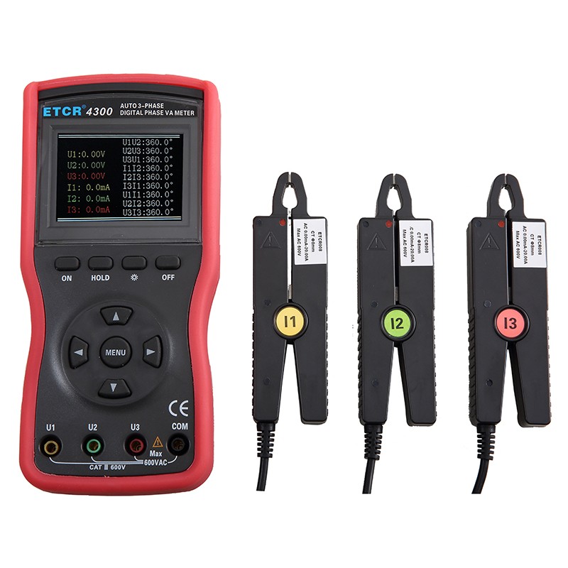 ETCR4300三相数字相位伏安表图片
