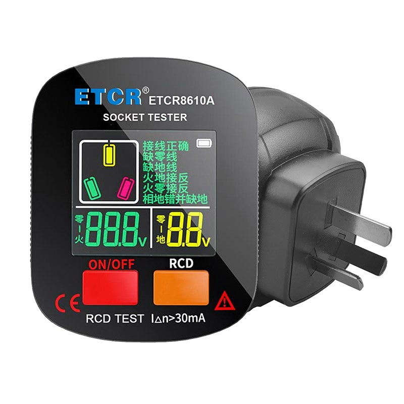 ETCR8610A插座式漏电保护器测试仪图片