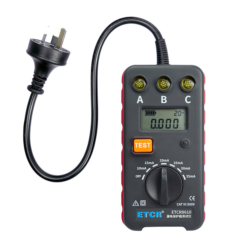 ETCR8610插座漏电保护器测试仪图片