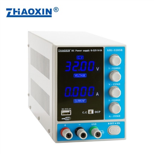 KRU-3205B 32V5A可调开关型直流电源笔记本维修稳压恒流电源表图片