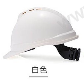 梅思安ABS豪华有孔,超爱带帽衬,针织吸汗带的安全帽白色图片