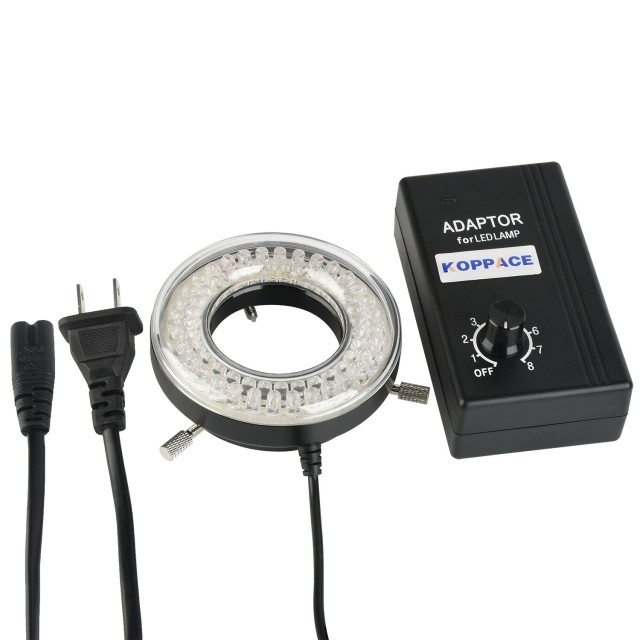 KP-AD64 62mm内径显微镜LED环形光源,64颗灯珠可调节亮度图片