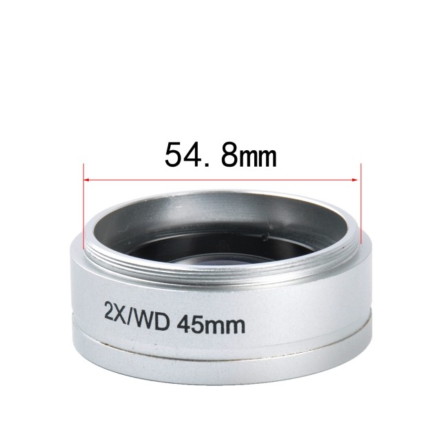 KP-2XWD 2X,立体显微镜辅助镜头,45mm工作距离,54.8mm,接口尺寸,显微镜物镜图片