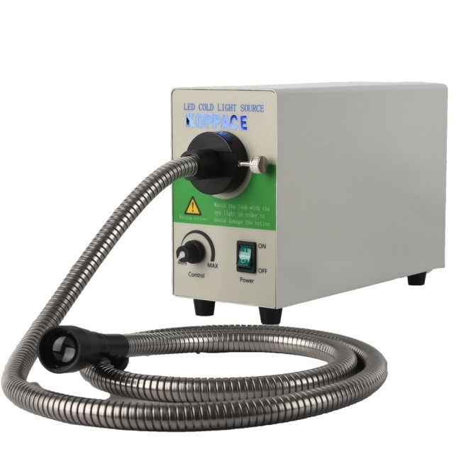 KP-20W显微镜可调节LED光纤冷光源,色温5500K,85-265V/AC,50/60HZ,1200mm长图片
