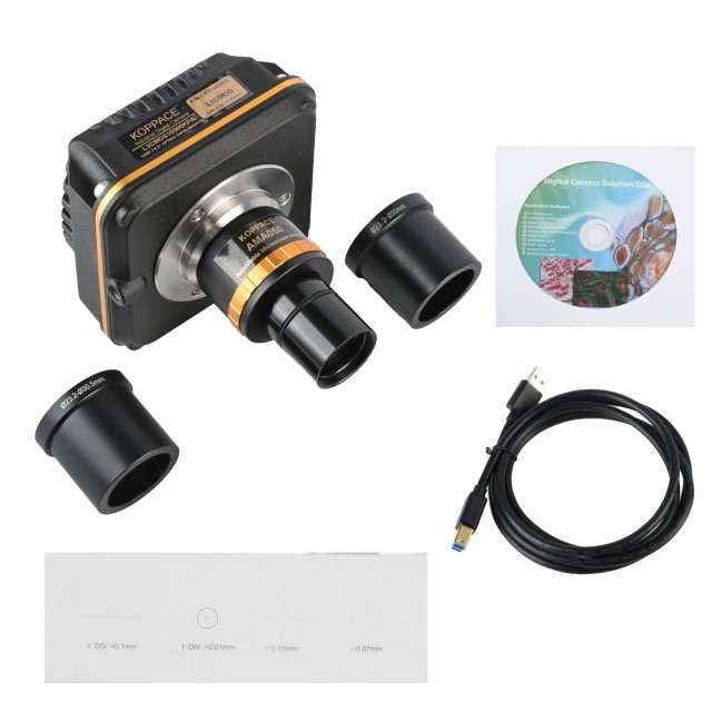 KP-1000KPA-AMA050 1000万像素,显微镜相机,USB3.0,可调焦0.5X工业相机电子目镜,23.2mm至30mm和30.5mm图片