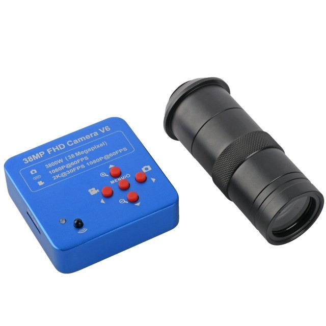 KP-3800-100X 3800万像素,HDMI,USB工业视频显微镜相机,数码变焦镜头,HDMI输出100X,C接口镜头,用于手机维修图片