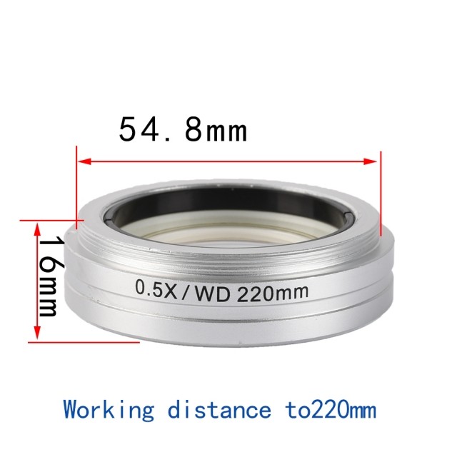 KP-0.5XWD 0.5X,立体显微镜辅助物镜,220mm工作距离,54.8mm接口尺寸,显微镜物镜图片