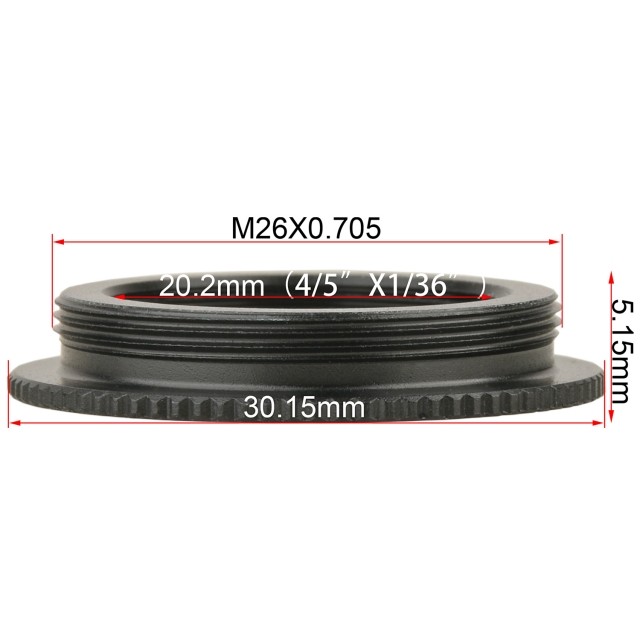 KP-M206 RMS转M26显微镜物镜转接环,RMS-M26,M20转M26转接口图片