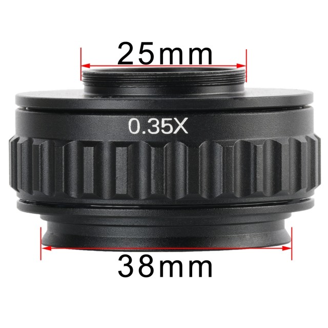 KP-035T 0.35X显微镜接口可调节焦距,38mm显微镜安装接口图片