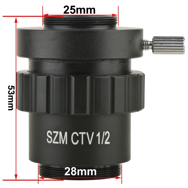 KP-05S 1/2,CTV,显微镜接口可调节焦距,28mm显微镜安装接口图片