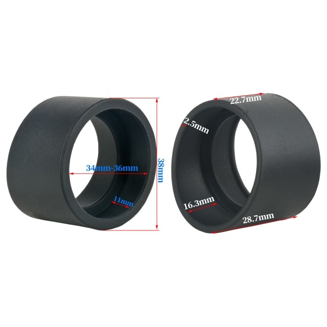 KP-H1 1对显微镜斜角眼罩,适用于34-36mm立体显微镜目镜眼罩图片