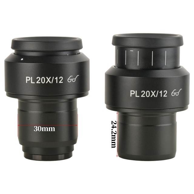 KP-PL20X高眼点大视野平场目镜,PL20X/12mm,视度可调,安装接口30mm图片