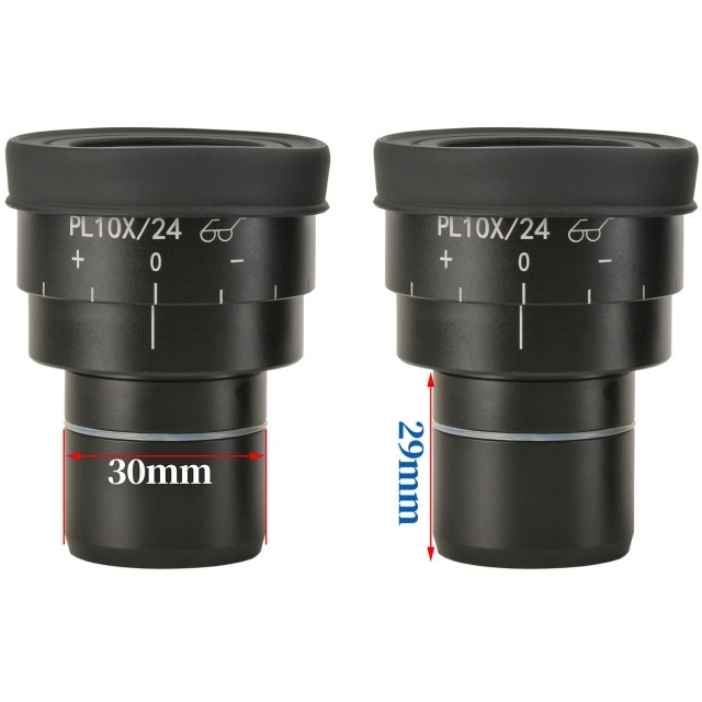 KP-PL10X/24高眼点大视野平场目镜,PL10X/24mm,视度可调,安装接口30mm图片