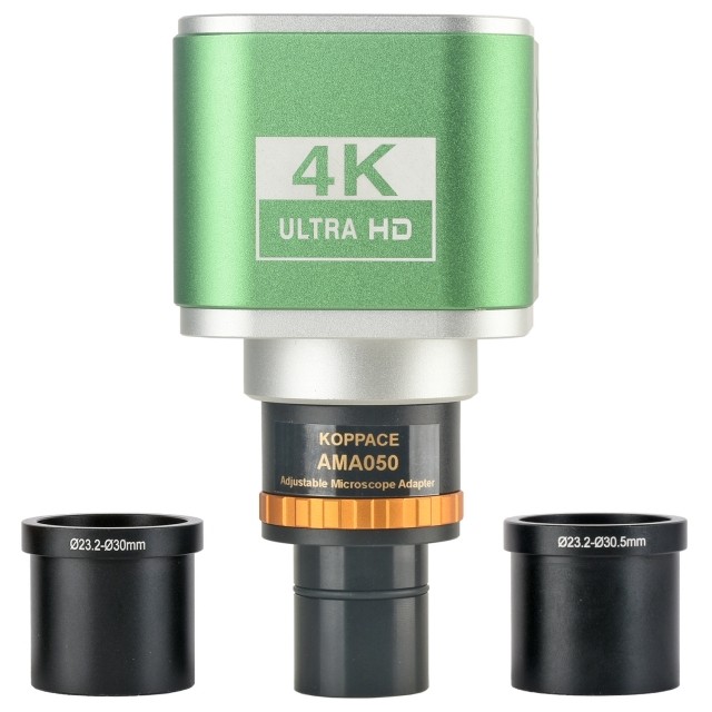 KP-3609EH050高清4K显微镜工业相机,配23.2mm转30和30.5mm接口,带微调功能电子目镜图片