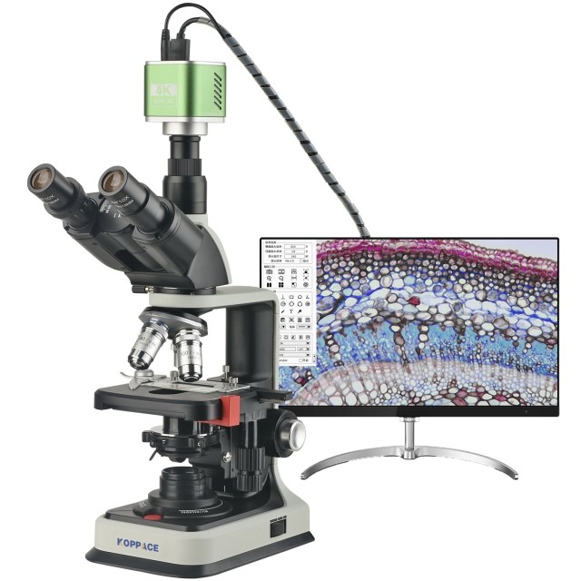 KP-AM480A 40X-2500X三目生物实验室显微镜图片