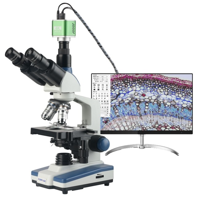 KP-AM480 40X-2500X三目生物实验室显微镜图片