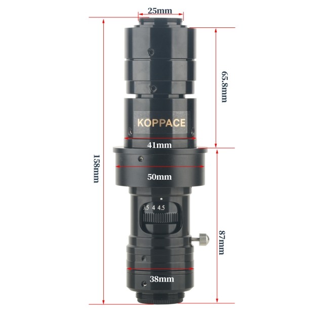 KP-016X 220mm工作距离高清工业镜头连续变倍物镜图片