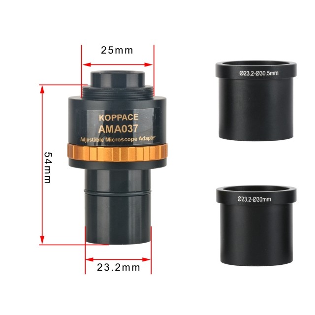 KP-AMA037 0.37X可调焦显微镜电子目,镜23.2mm至30mm和30.5mm接口图片
