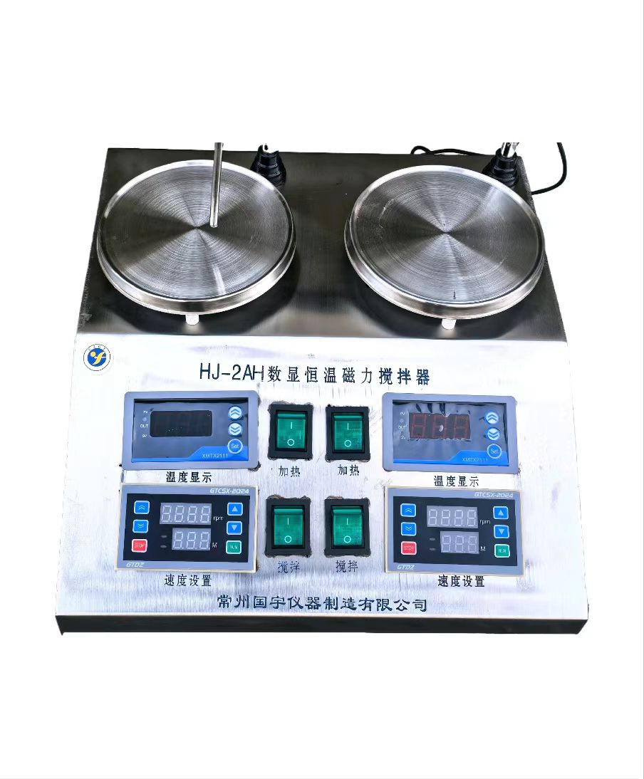 HJ-2AH二联数显恒温恒速磁力搅拌器图片