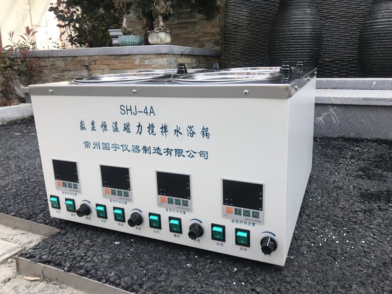 SHJ-4A数显恒温磁力搅拌水浴锅图片