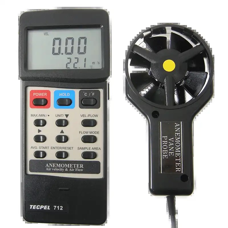 TECPEL AVM-712叶片式风速风温风量计电脑连线图片