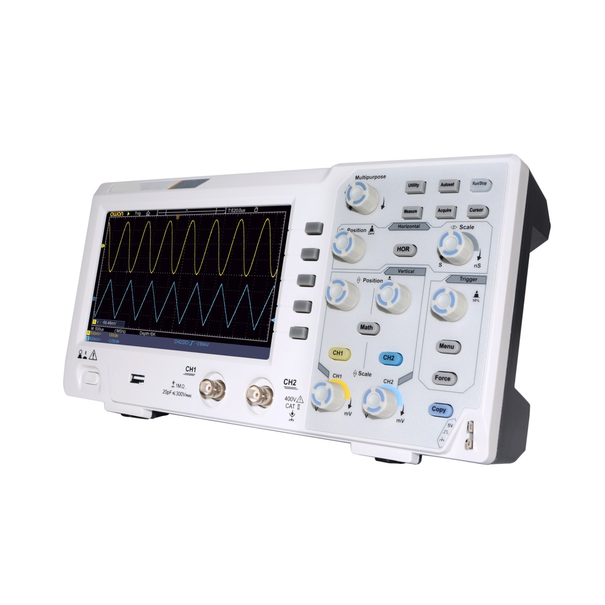 OSD-1102 100MHz数位示波器:轻巧,纤薄,实惠图片