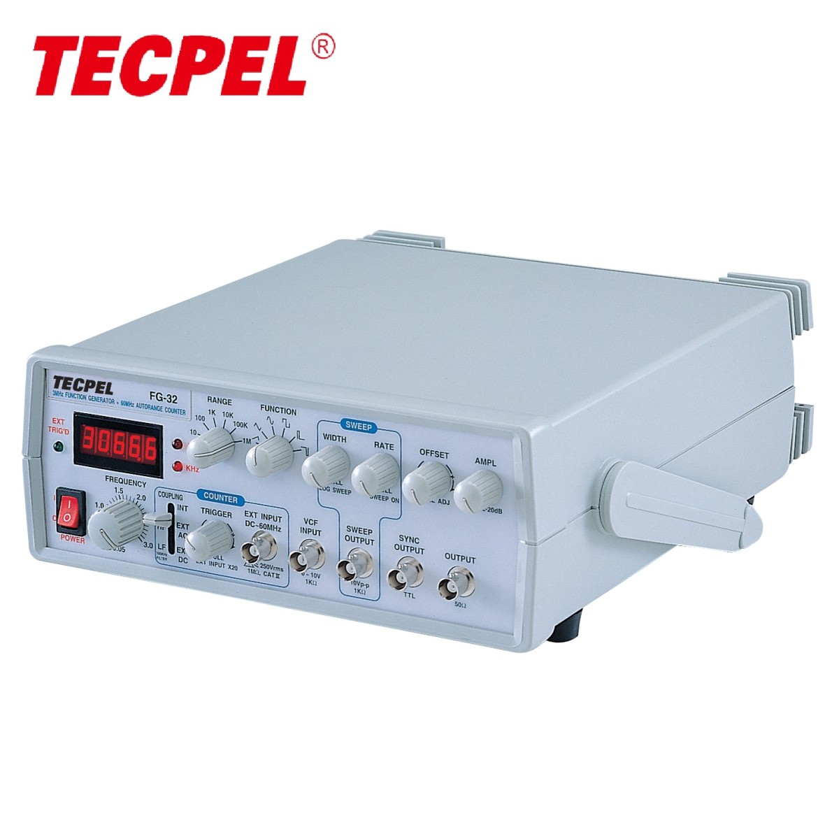 TECPEL FG-32 3MHz功能讯号产生器,带50MHz自动计数器图片