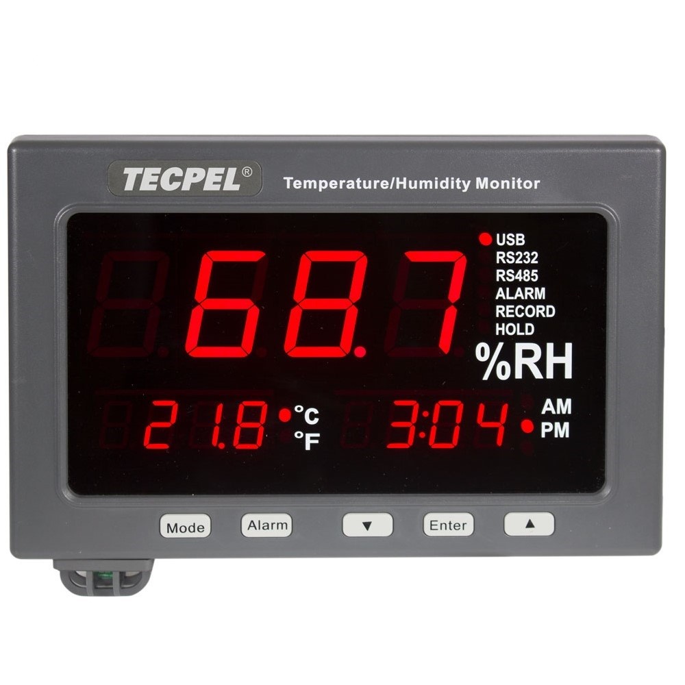 Tecpel TRH-3308A大型数位温湿度显示器,具备高准确度与快速反应时间图片