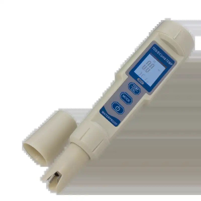 TECPEL pH-875手持式水质分析仪TDS/PH/EC/温度,四合一测试仪图片