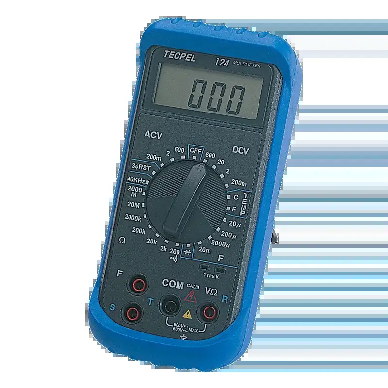TECPEL DMM-124数位多功能电表三用电表图片