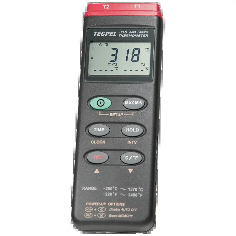 TECPEL DTM-318双通道热电偶温度记录器2 CH图片