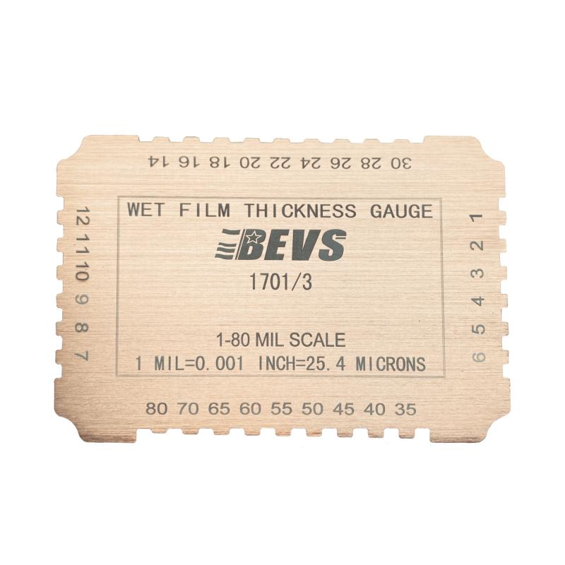 BEVS 1701/3铝制湿膜片,单面湿膜片, 25-2000&mu;m图片