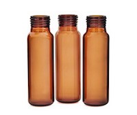 Vial, screw top, headspace, amber, round bottom, 20 mL, 23 x 75 mm, 100/pk. Vial size: 22.75 x 75 mm (18 mm cap)图片