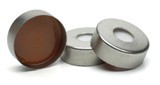 Caps/septa, crimp, headspace, 20 mm, steel magnetic cap, high temperature septa, certified, 100/pk图片
