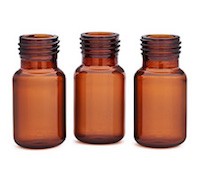 Vial, screw top, headspace, amber, round bottom, 10 mL, 23 x 46 mm, 100/pk. Vial size: 22.75 x 46 mm (18 mm cap)图片