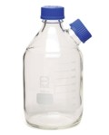 Solvent bottle (GL45) clear, 2 L, 2 inlets, with cap图片